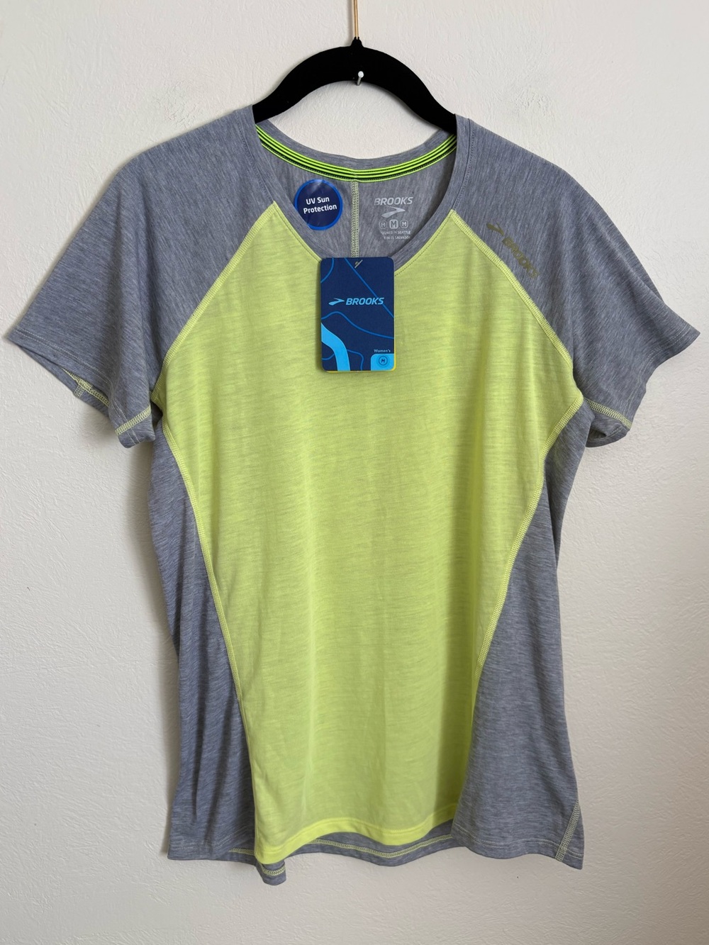 BROOKS Distance Short Sleeve Performance Tee Sz M Style # L221178391.030